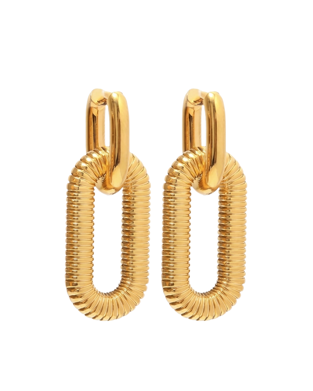 RIBBED DROP HOOPS