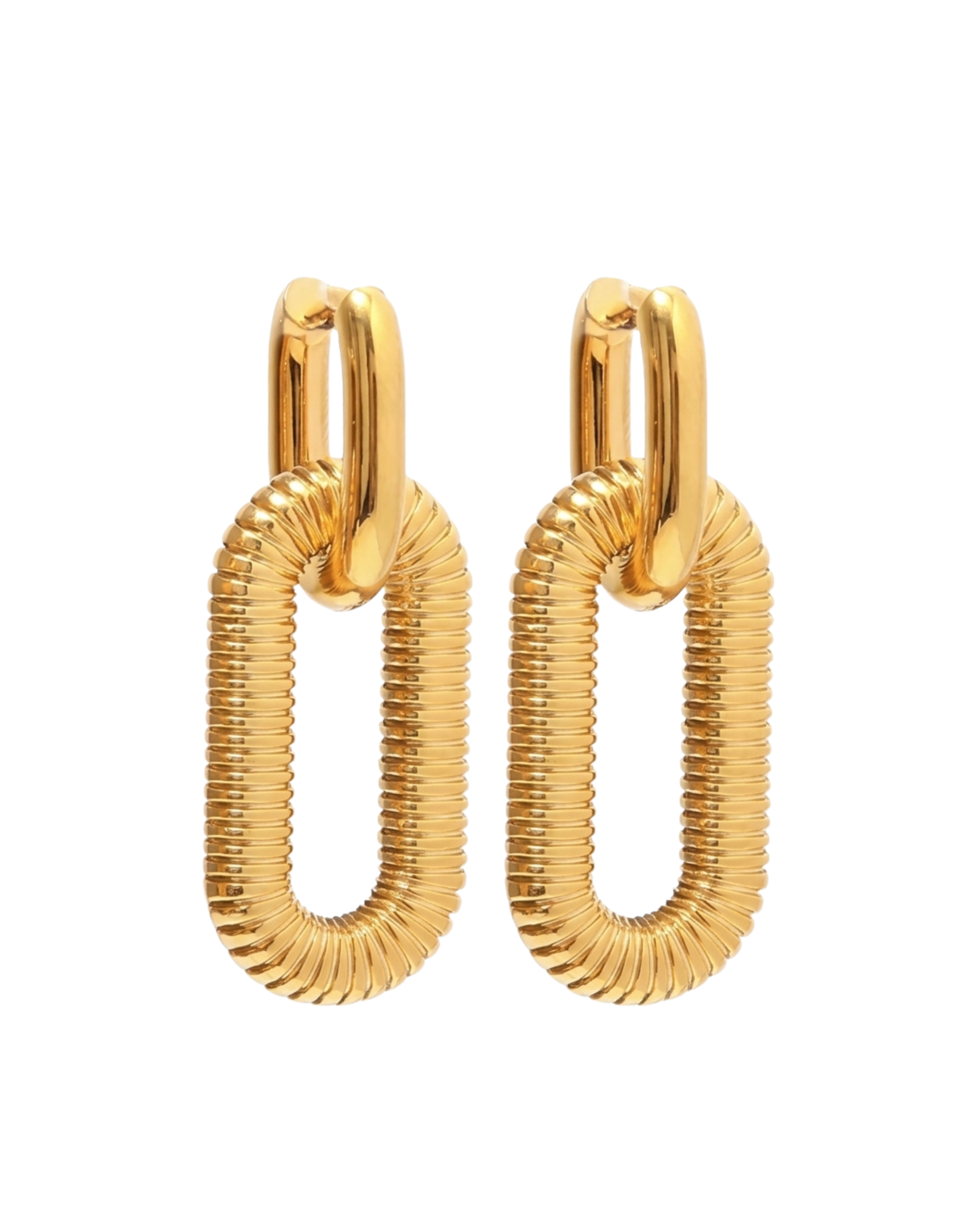 RIBBED DROP HOOPS