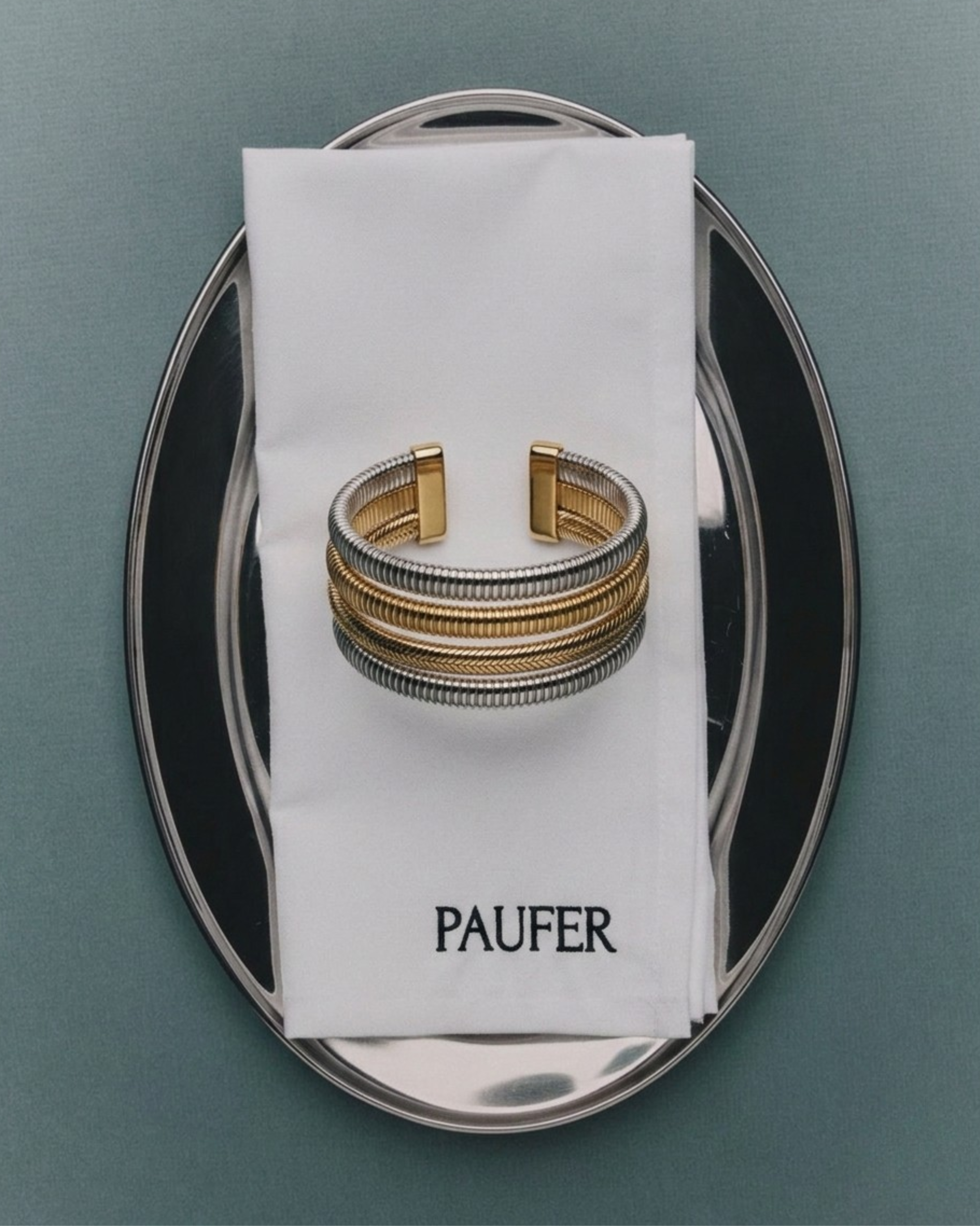 DUAL TONE RIBBED CUFF