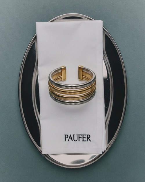 DUAL TONE RIBBED CUFF