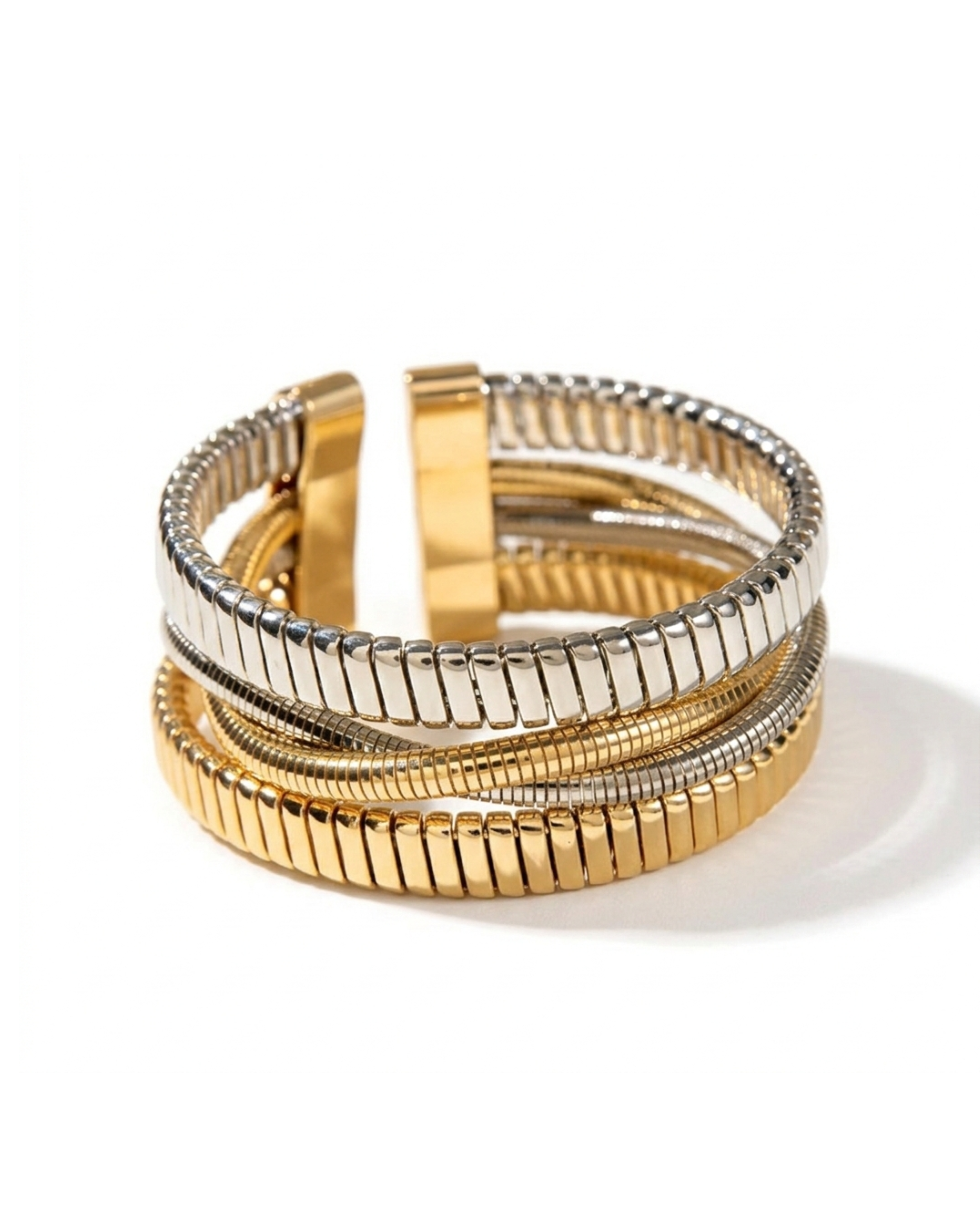 DUAL TONE RIBBED CUFF