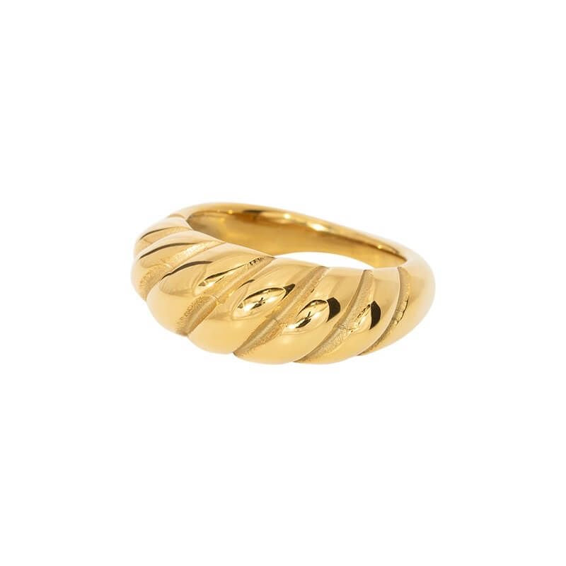 CROISSANT GOLD RING