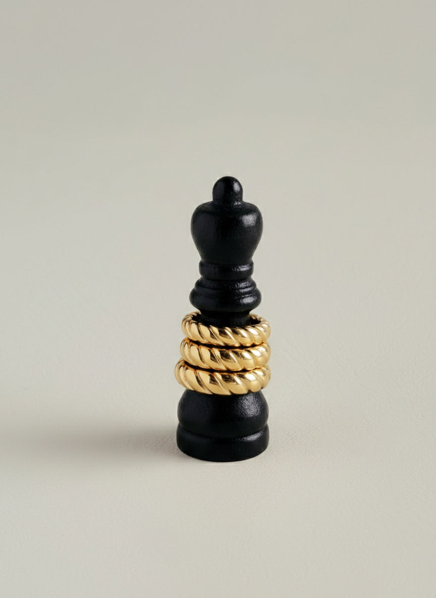 CROISSANT GOLD RING
